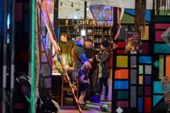 Hamburg, DEU, 30.11.2019:  Nachbarschaftliches Kulturcafe BOOTsWagen bei der Winterveranstaltung 8000K am Südpol an der Süderstrasse in den ehemaligen Gebäuden der Wasserwirtschaft

#Kulturcafe #BOOTsWagen #Südpol #8000k #BOOTHamburg #Ameisevinyl #einBOOTfürdieBille #jetztwirdsernst #mittemachen #WirHammSüd

| Hamburg, GER, 30.11.2019:  Neighborhood culture cafe BOOTsWagen at the winter event 8000K at the South Pole on the Suederstrasse in the former buildings of the water management

copyright: Till Reynold fuer Malzkornfoto, www.malzkornfoto.de