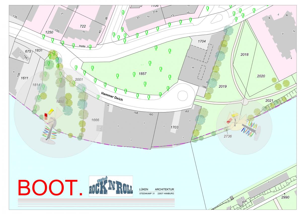 Vorschlag für Standorte für das BOOT Oktober 2016